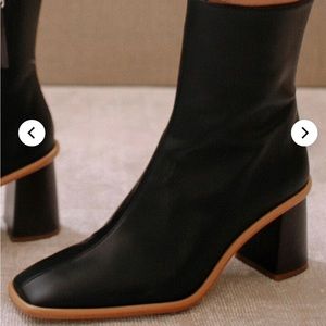 Alohas West Dark Gray Vegan Leather Boots